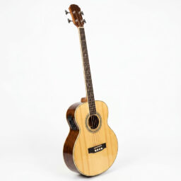 BAJO ACÚSTICO LEONARD - EQ 5 BANDAS - 23 TRASTRES - NATURAL