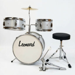BATERIA LEONARD PARA NIÑOS 13" 3 CUERPOS CON PLATILLO-PALILLOS-BANQUETA