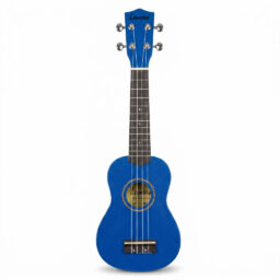 UKELELE LEONARD SOPRANO CON FUNDA TERMINACIONES SPARKLE